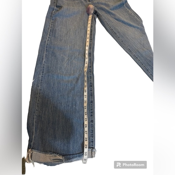 Banana republic high rise wide leg authentic wash jeans. Size 26/2 Tall classic - Picture 3 of 7